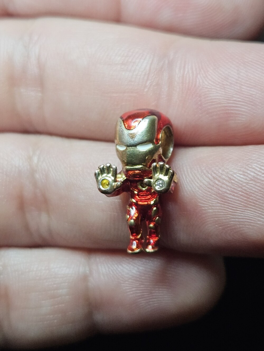 Pandora Marvel Avengers Iron Man Charm Find Your Power #760268C01 w/ free spacer